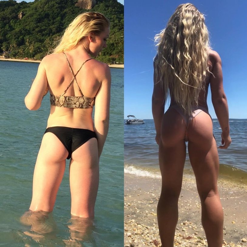 Frida Paulsen on the beach