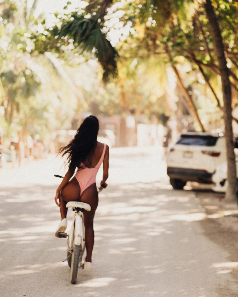 Girl on a bicycle