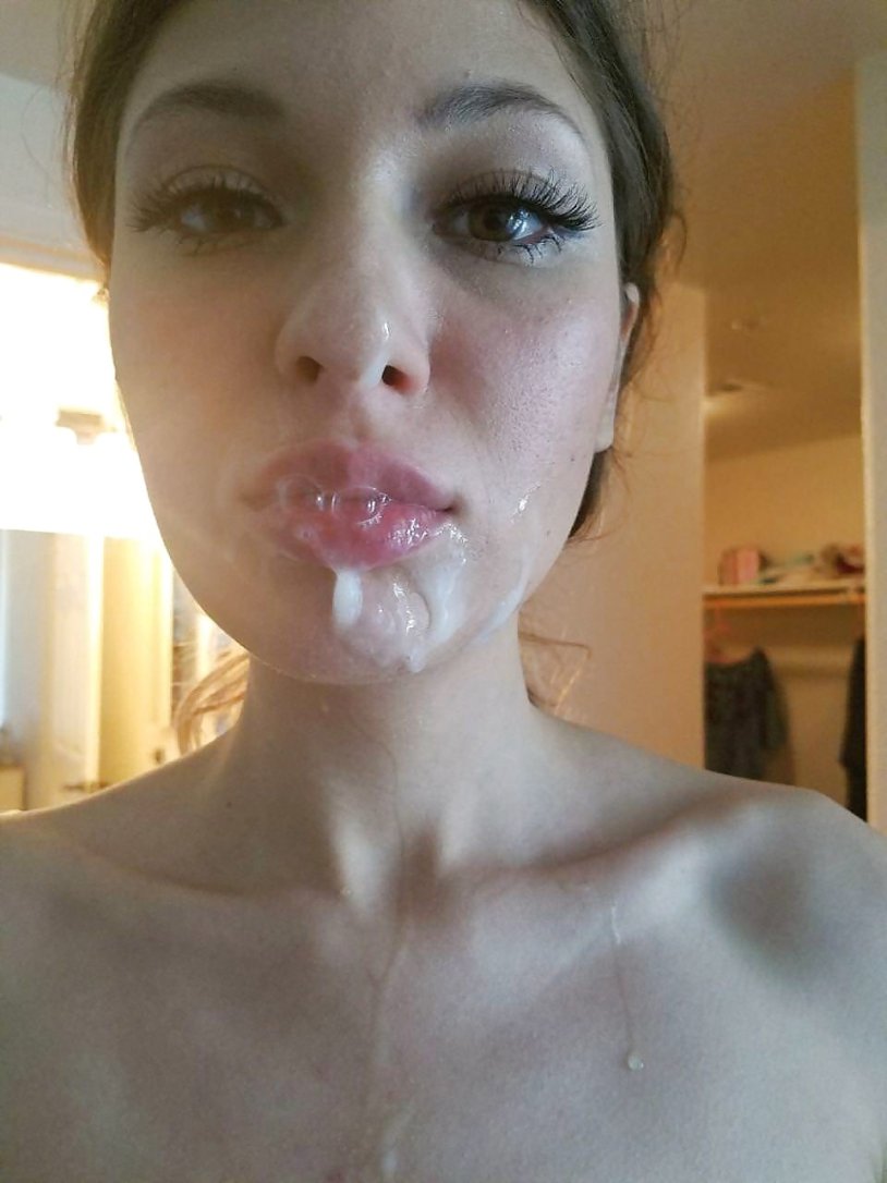 Faces of girls after blowjob