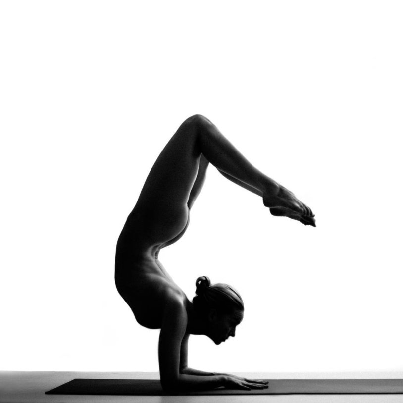 Nude yoga