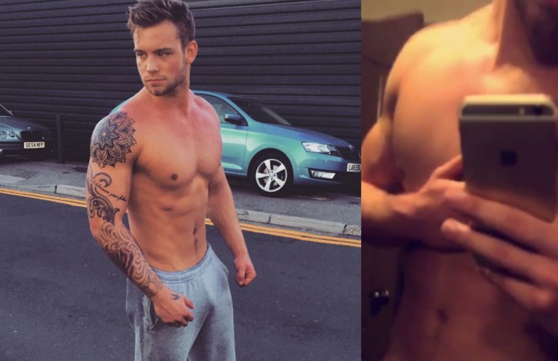 Dustin McNeter in the bathroom