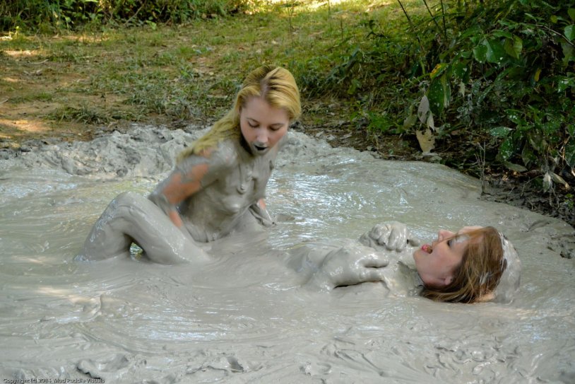 Girls in the mud