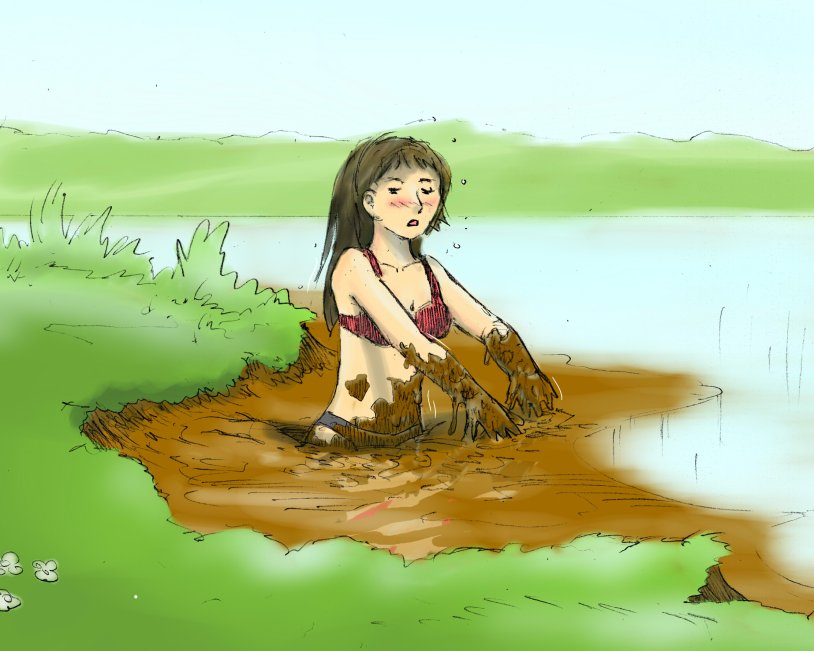 Quicksand Girl Art