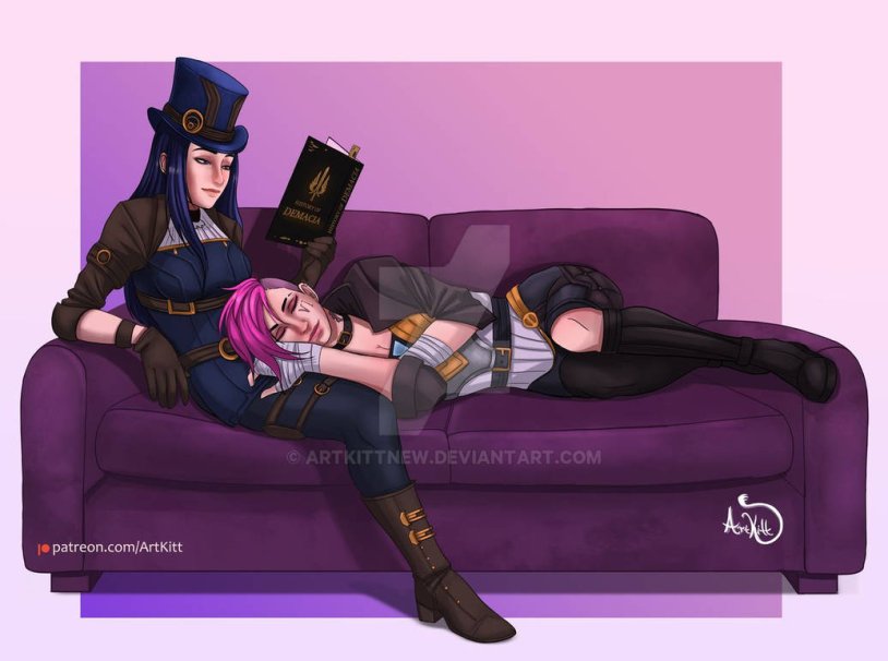VI and Caitlyn Arcane