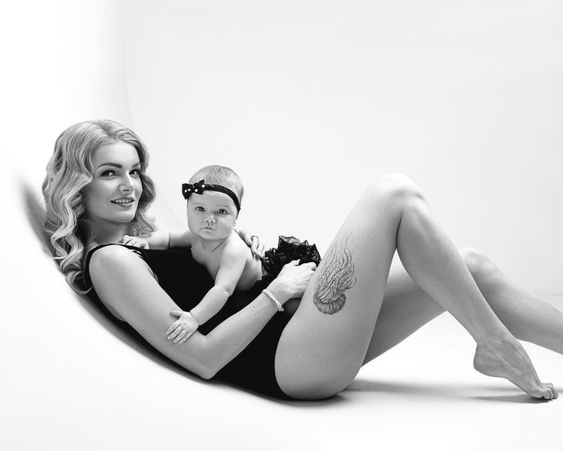 Photoshoot Mom and Baby