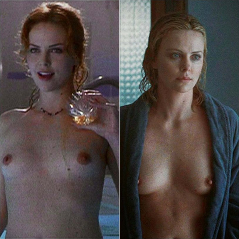 Charlize Theron naked in the cinema