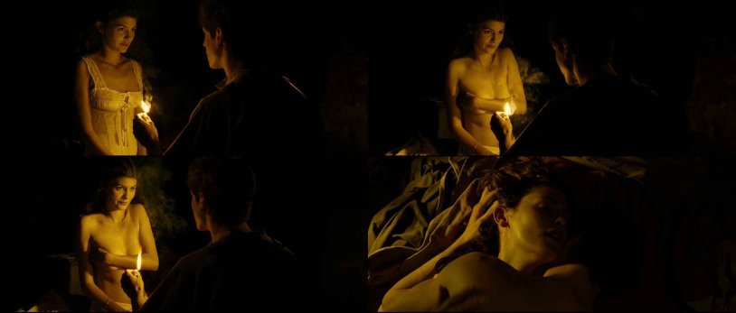 Naked ass Audrey Totu in the film "Long Linge", 2004