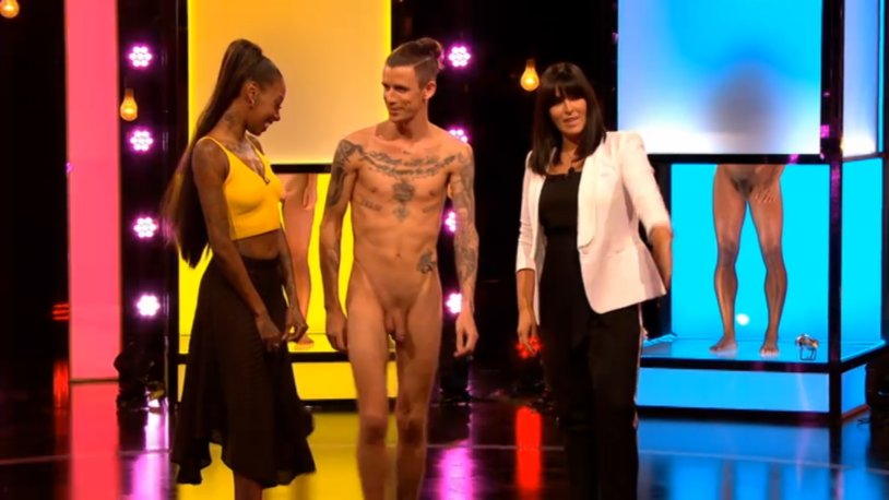 Erection on British TV show