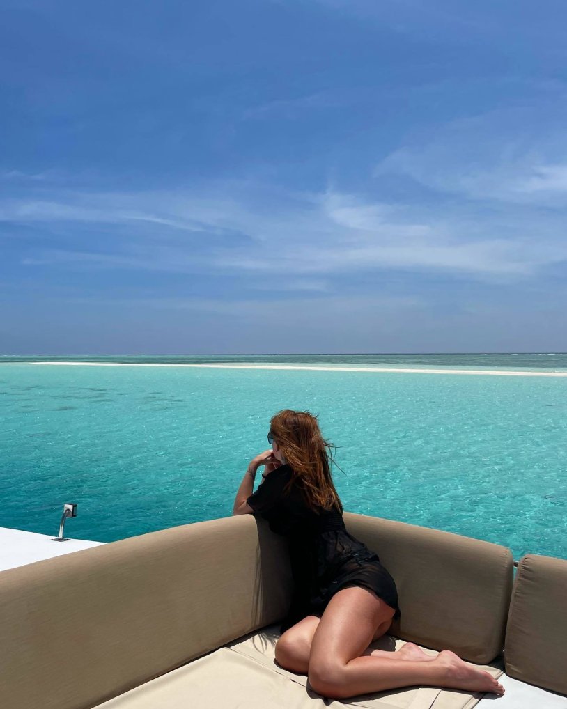 Girl in the Maldives