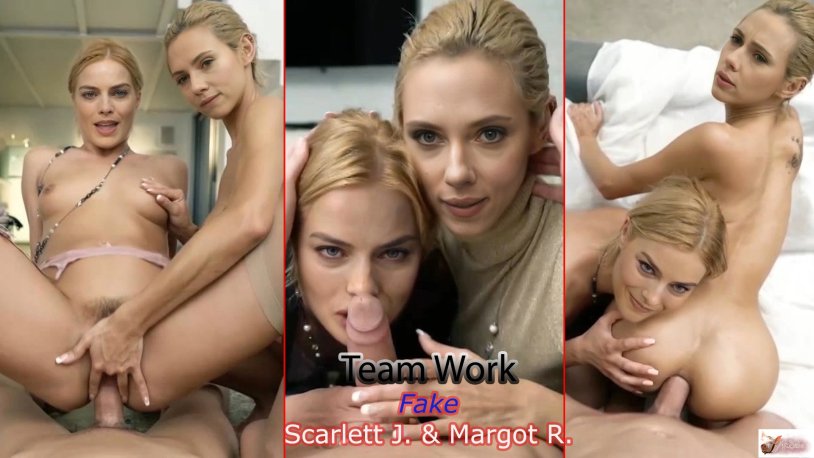 Bang Cumshots Scarlett Johansson and Margot Robbie