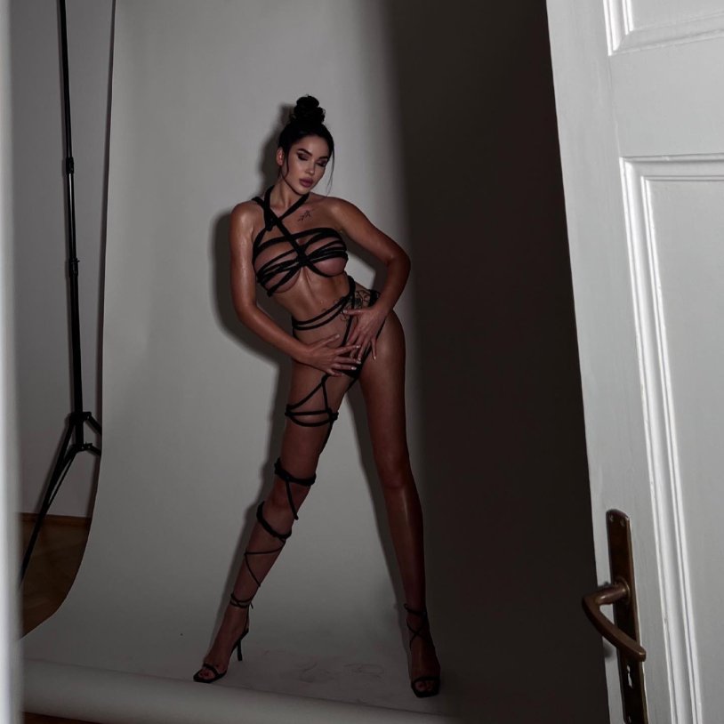 The photo shoot is sexy