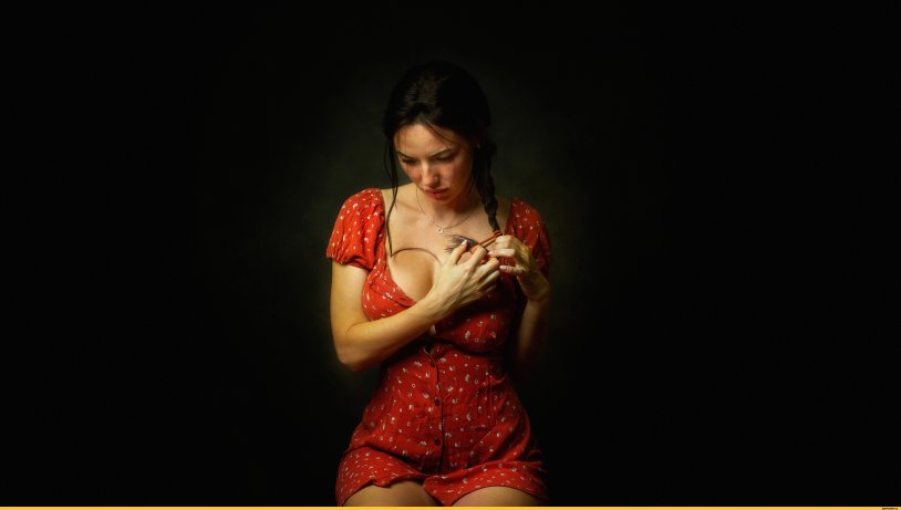 Wallpapers on a girl in the underwear