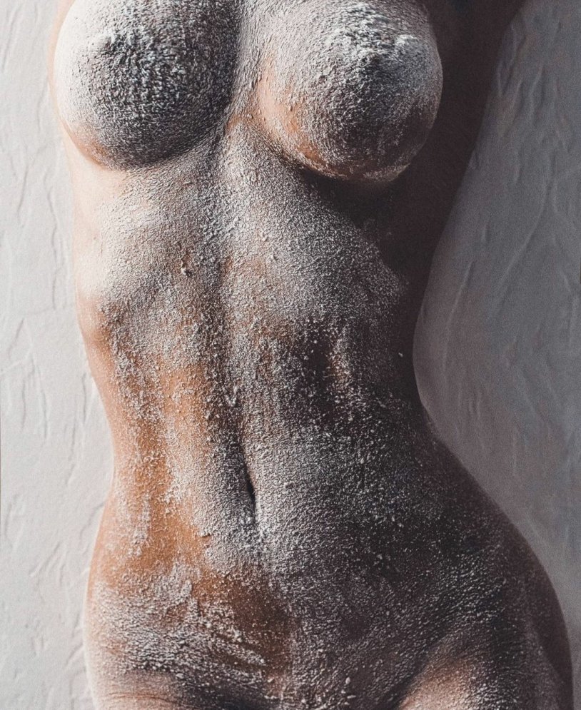 Naked female body