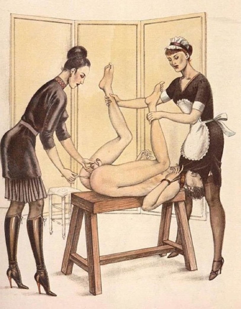 Erotic flogging of a guy