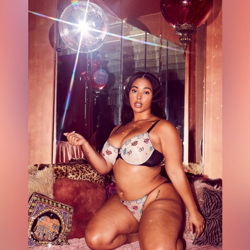 Tabria Majors model swimsuit