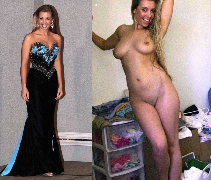 Dressed and striped women