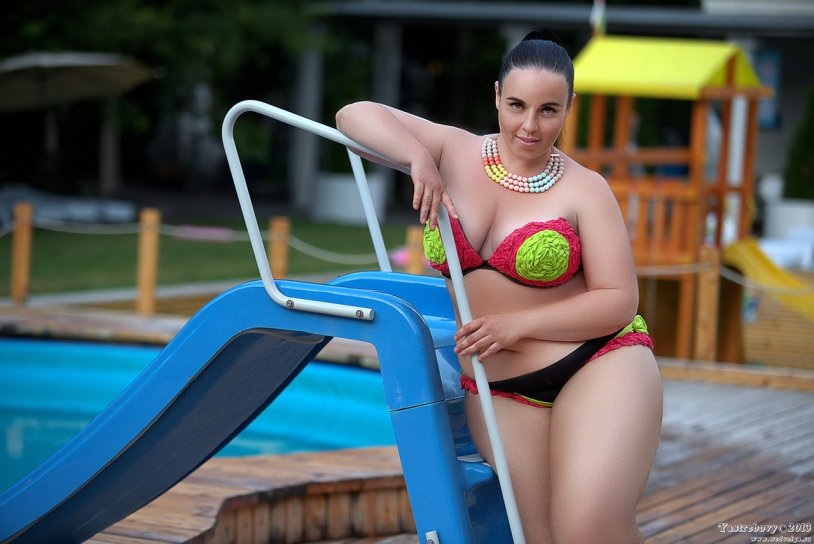 Ekaterina Strizhenova in a swimsuit