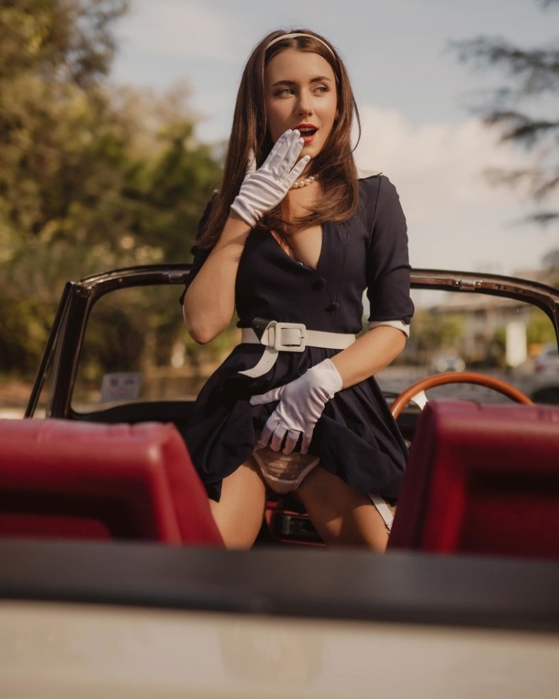 Photo shoot with a car