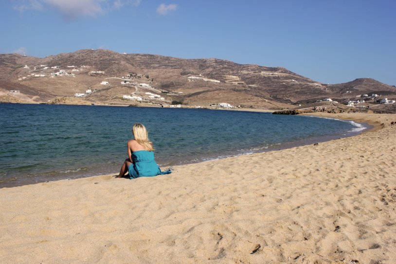 Island Mikonos Beach Panormos Beach