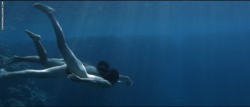 Woman under water
