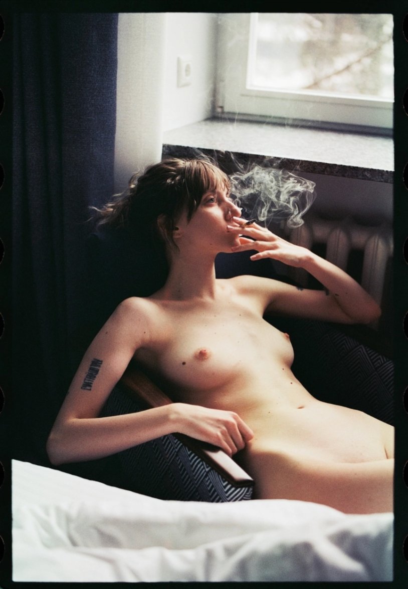 Girl with a cigarette