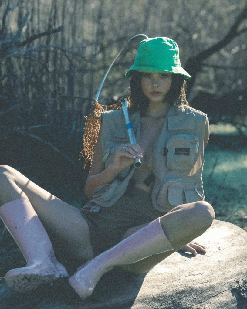 Mika Wollard in a swimsuit