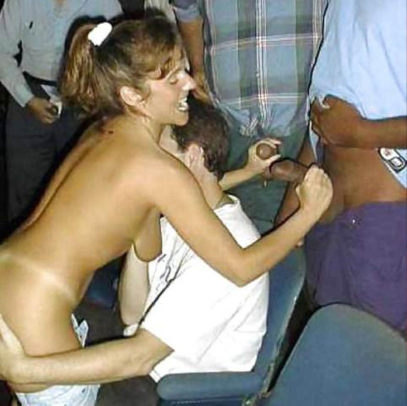 WIFE Groping Nude Stranger on a campaign