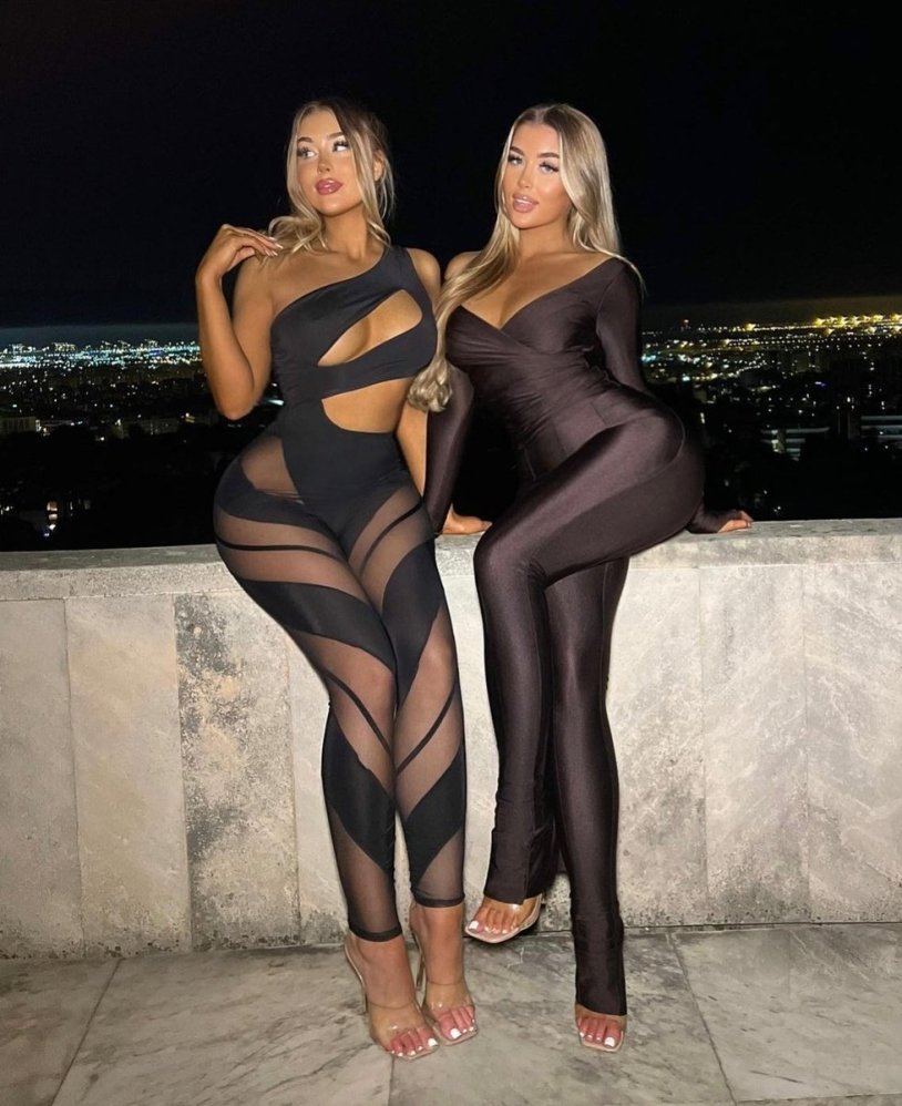 Transparent overalls female