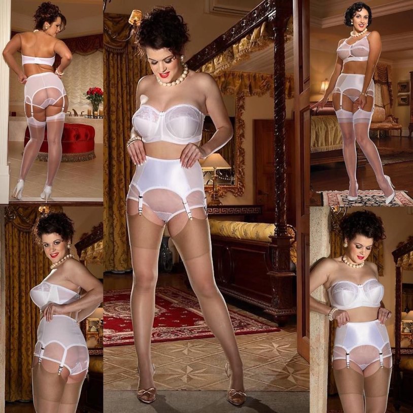 The woman is stripped retro