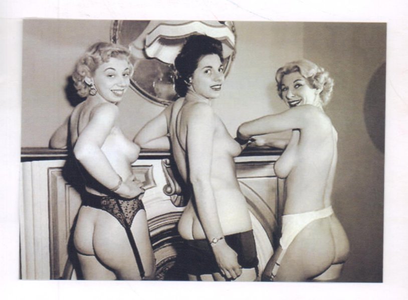 Naked women retro party