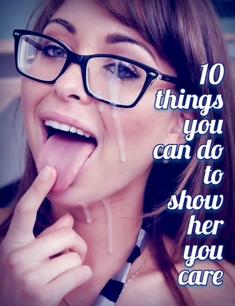 Cumshot for a girl with glasses