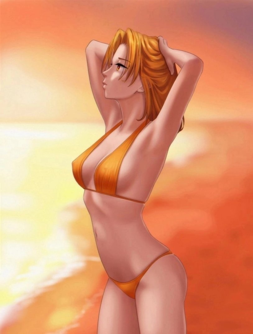 Alisa Dvochevskaya in a swimsuit