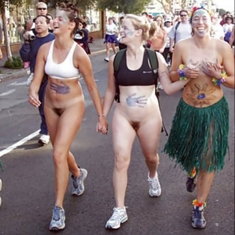 Hairy girls in public