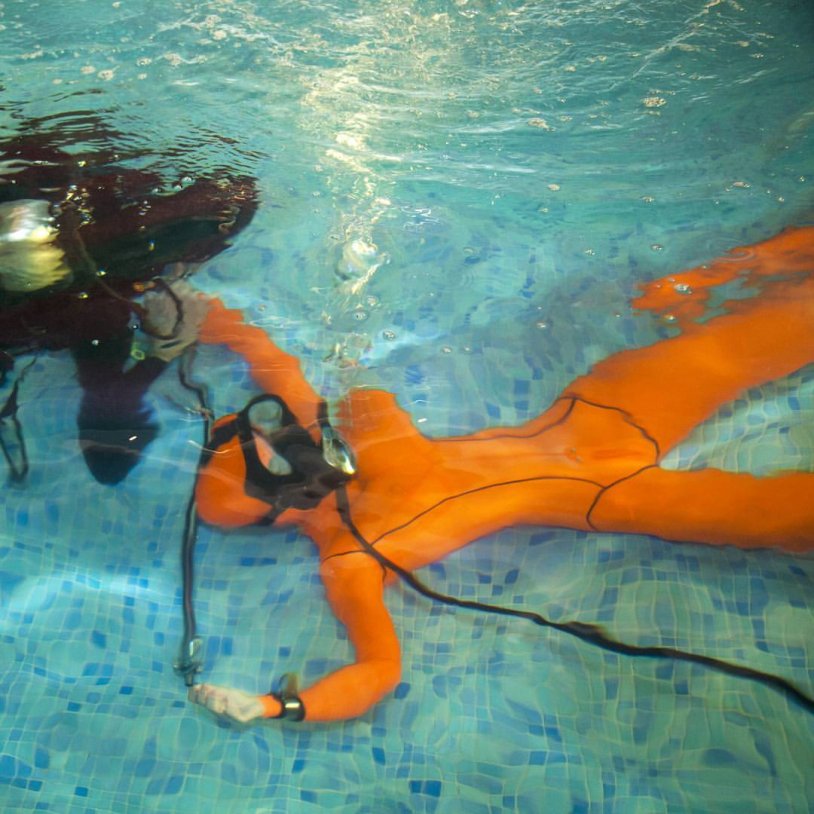 Female scuba diver