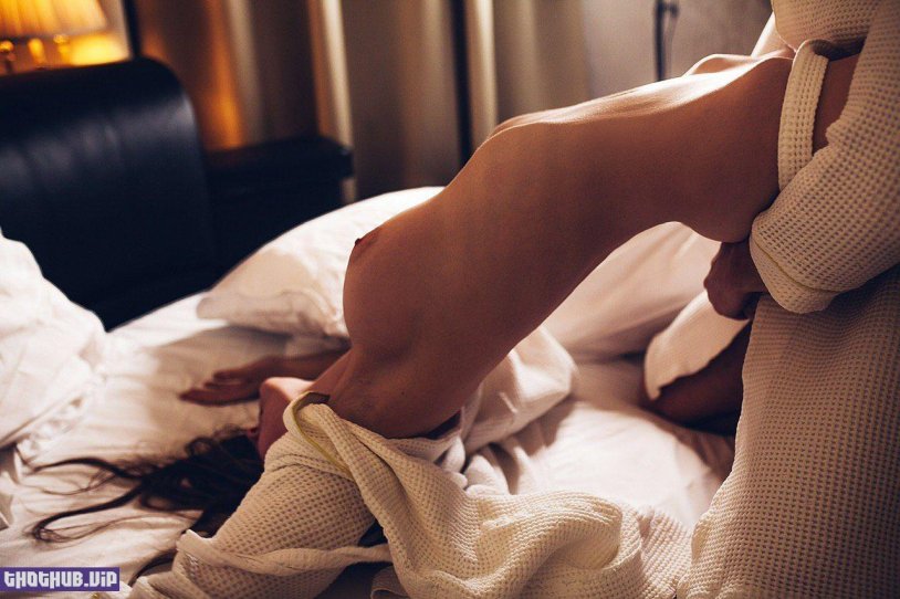 Girl in bed without face