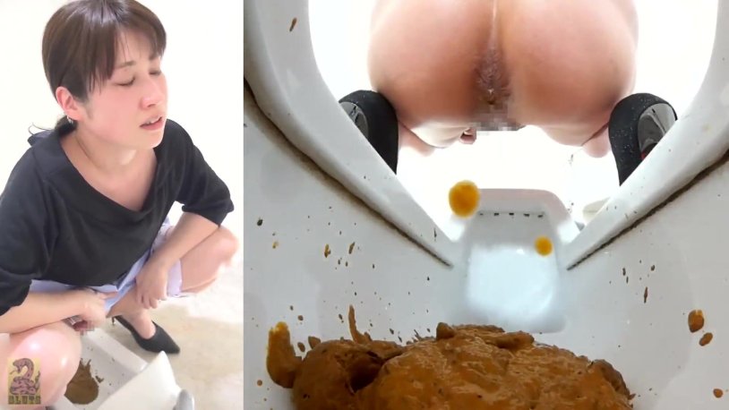 Japanese Girl Diarrhea and Fart in Toilet this