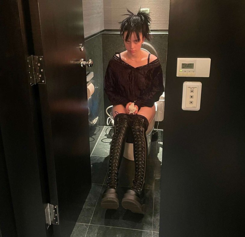 Billy Ailish in black