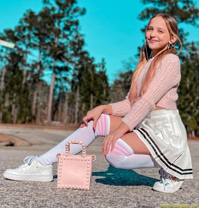 Lilly Ketchman in a skirt