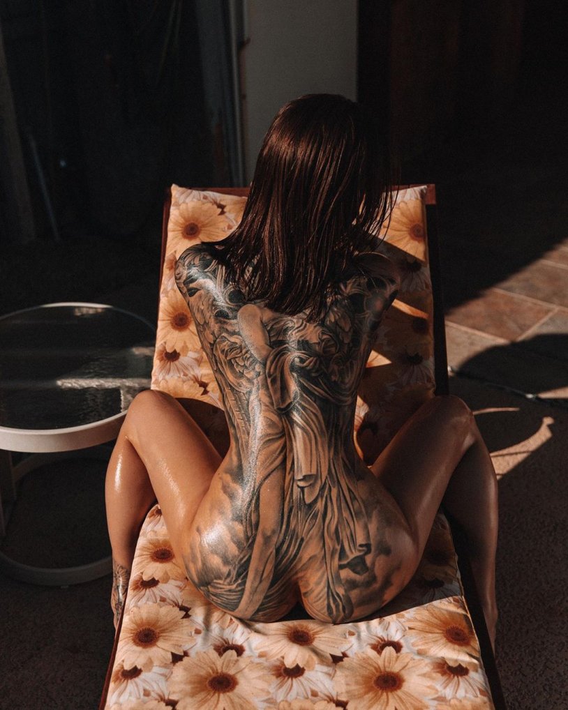 Girl with tattoos