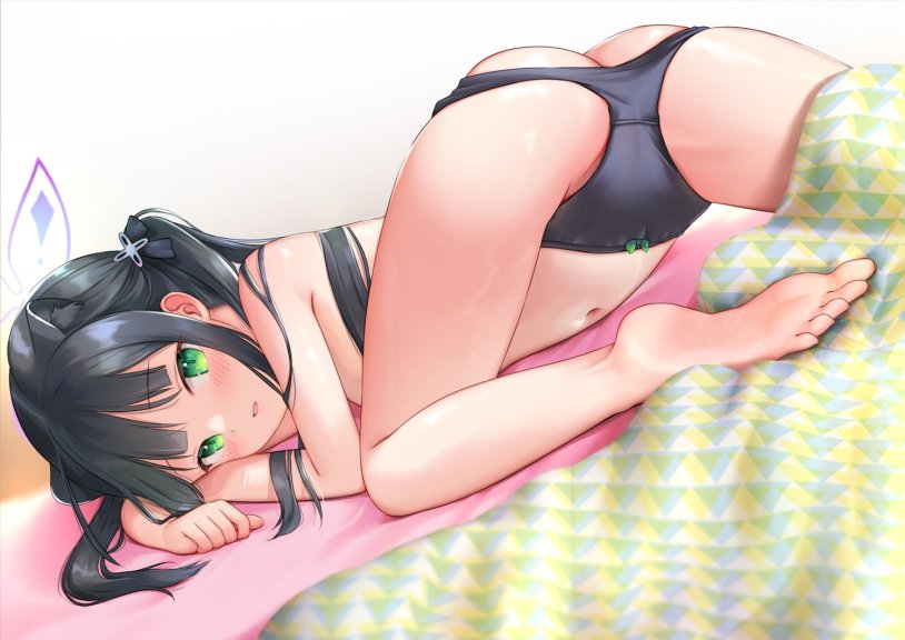Girl in the underwear anime