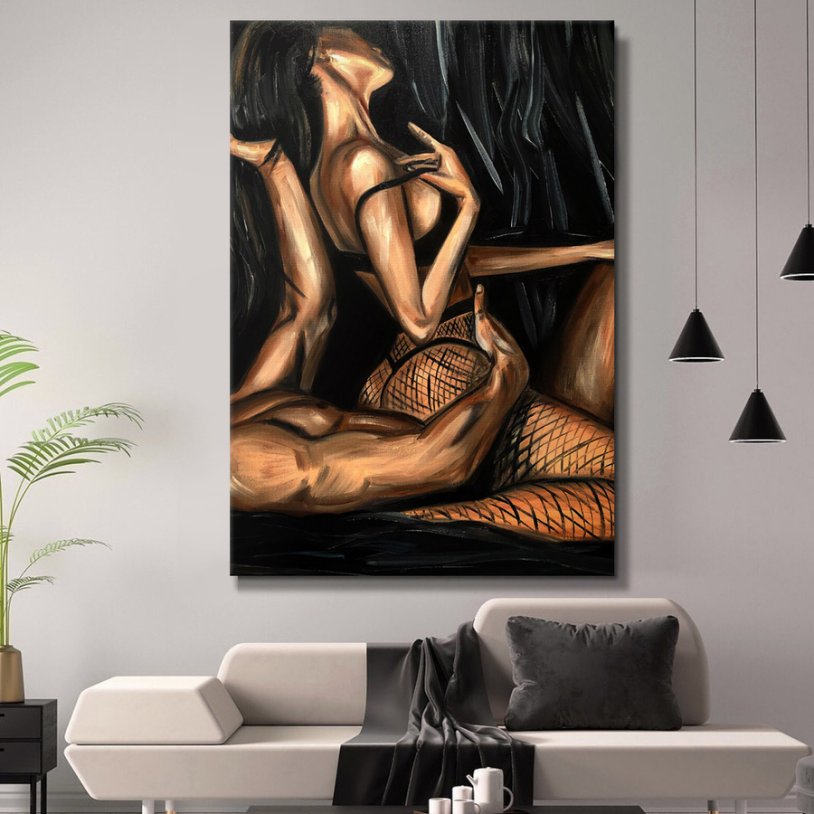 Erotic paintings on canvas