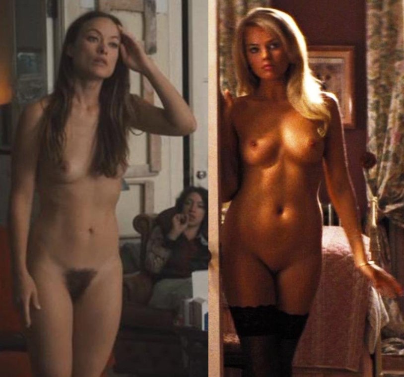 Naked actress Margot Robbie