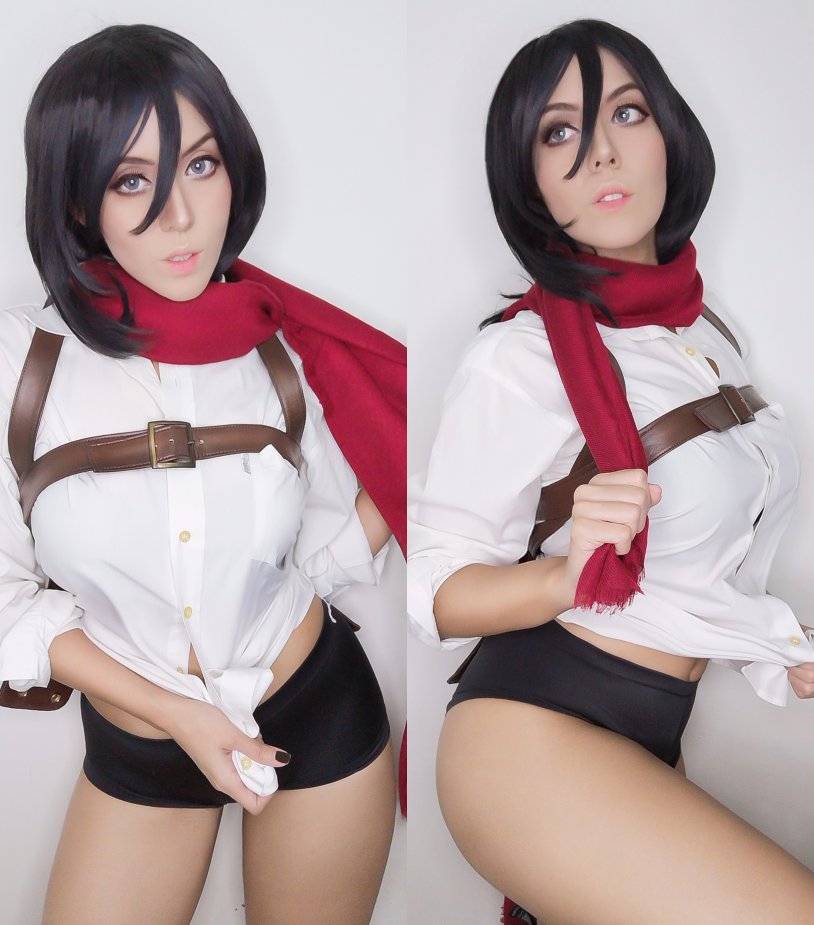 Mikasa Akkerman +18 cosplay