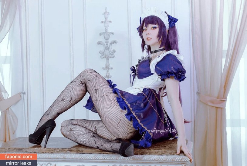 The maid costume for cosplay