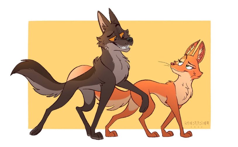 Diane Foxington and Mr. Wolf