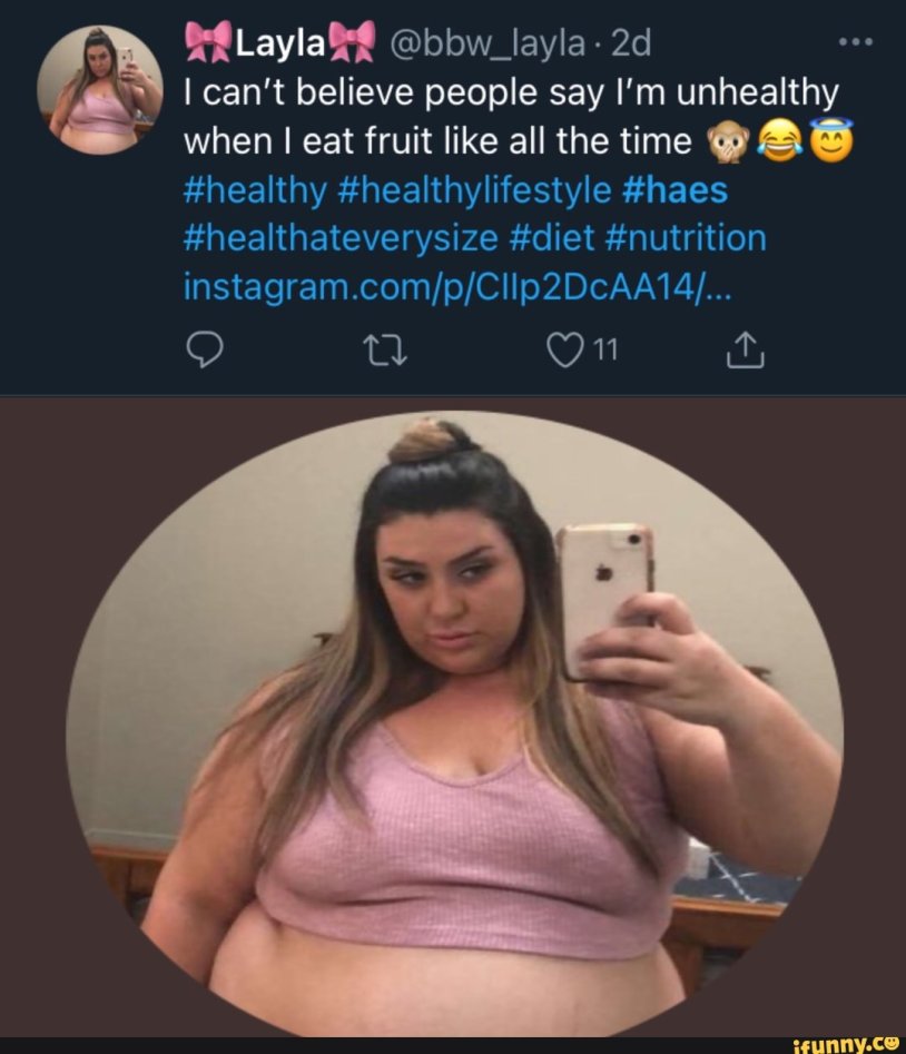 Fat woman selfie