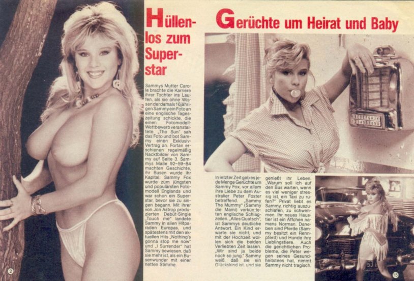 Porn Giifki Sabrina, Samantha Fox