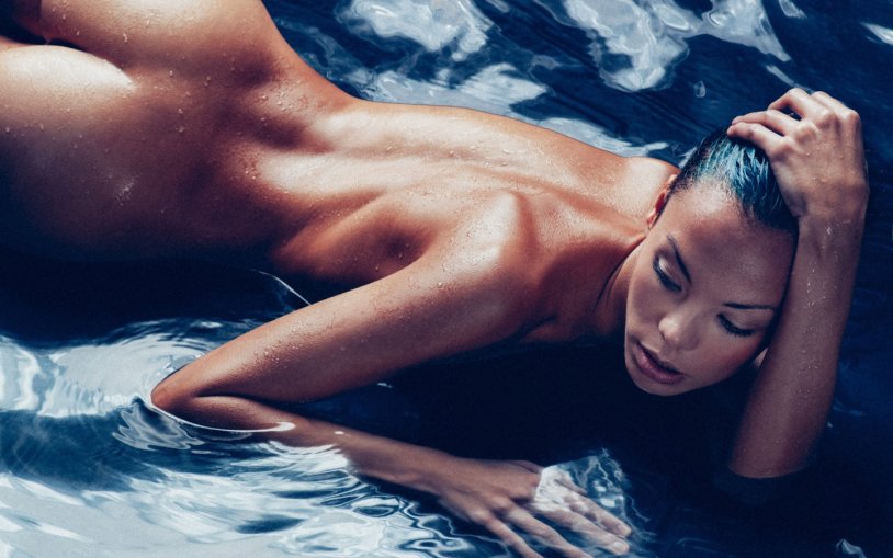 Photo session with water