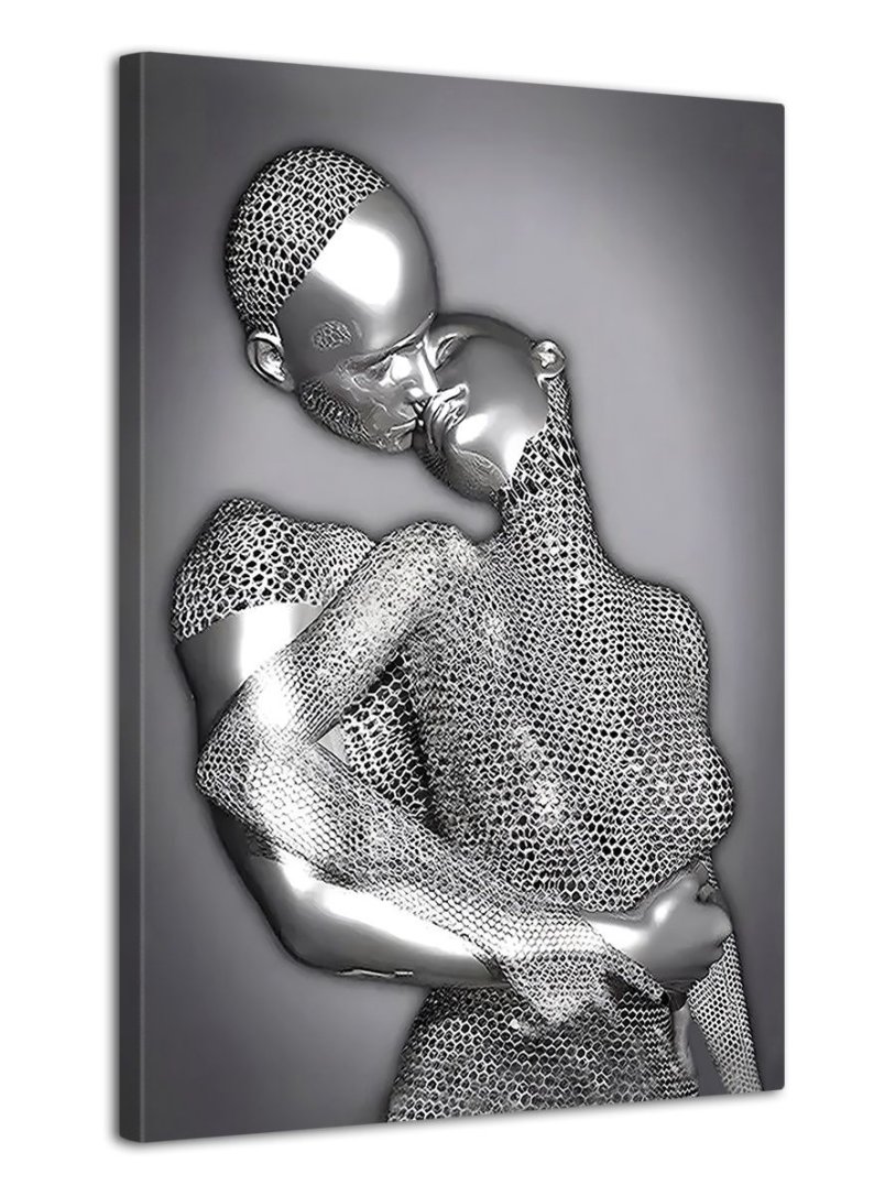 Picture on a metallic wall