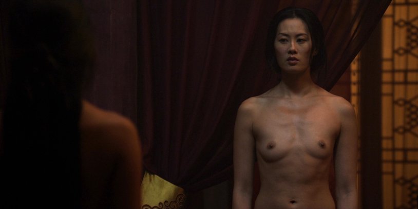 Olivia Cheng naked in the film Warrior